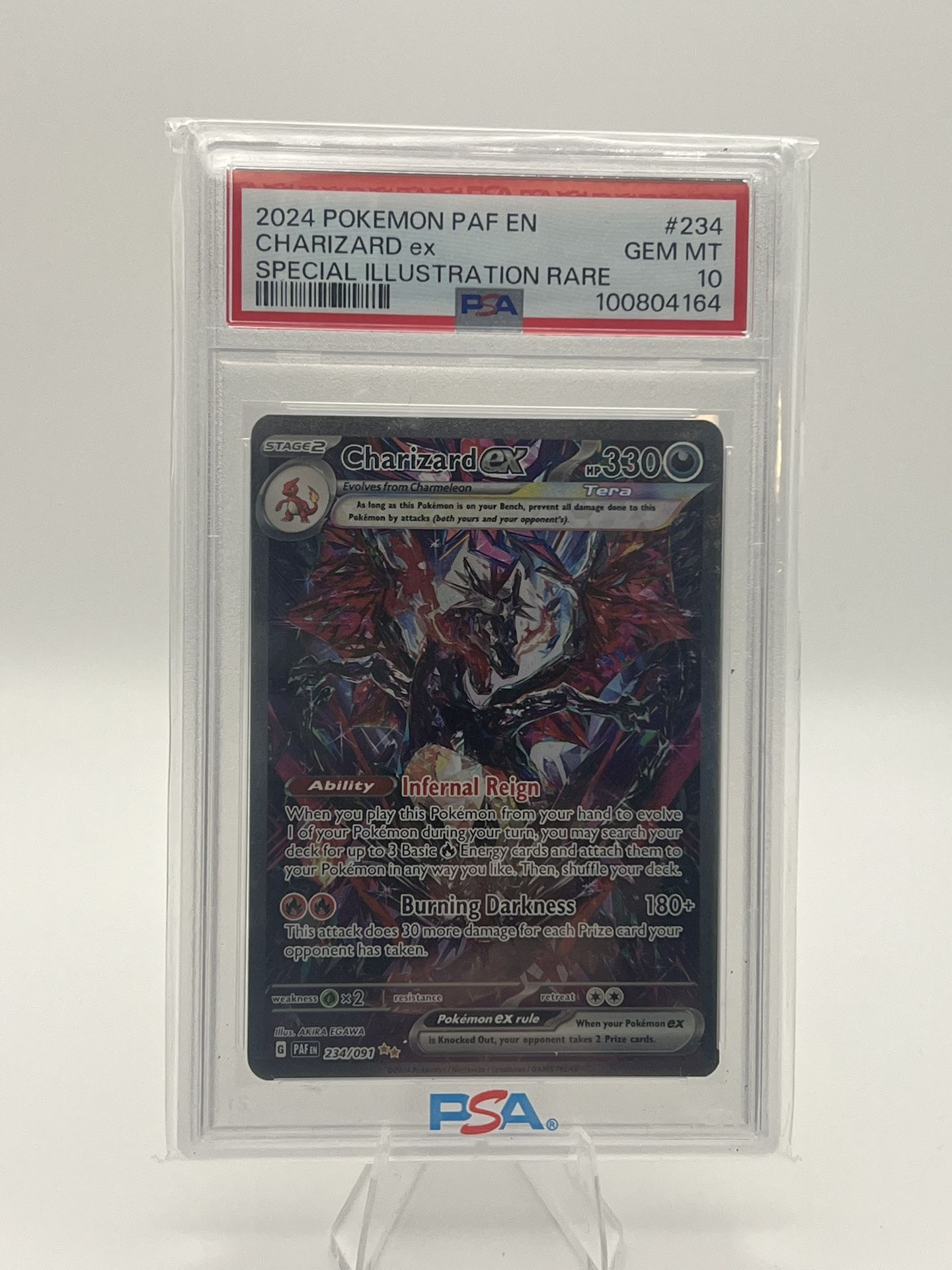Charizard ex 234/091 Sv: Paldean Fates Holo - PSA 10