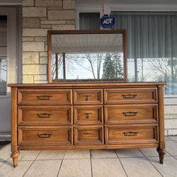 Dresser with mirror