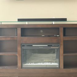 TV Stand with Fireplace