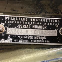 1972 Evinrude 25203R