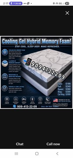King Cooling Gel Hybrid Memory Foam Mattress!