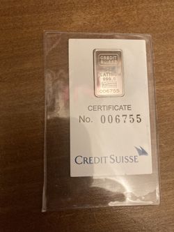 WTT Platinum 2 Gram Bar In Assay