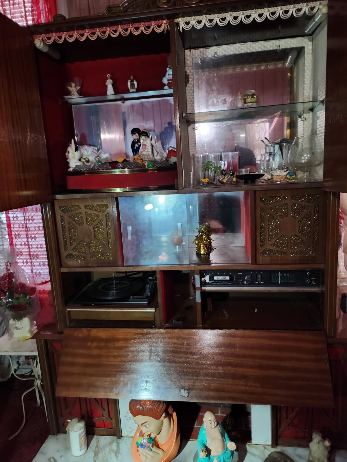 Antique Furniture With Stereo and Record Player