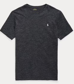 Ralph Lauren/Jersey Crewneck T-Shirt-black / Men 4L Big & Tall
