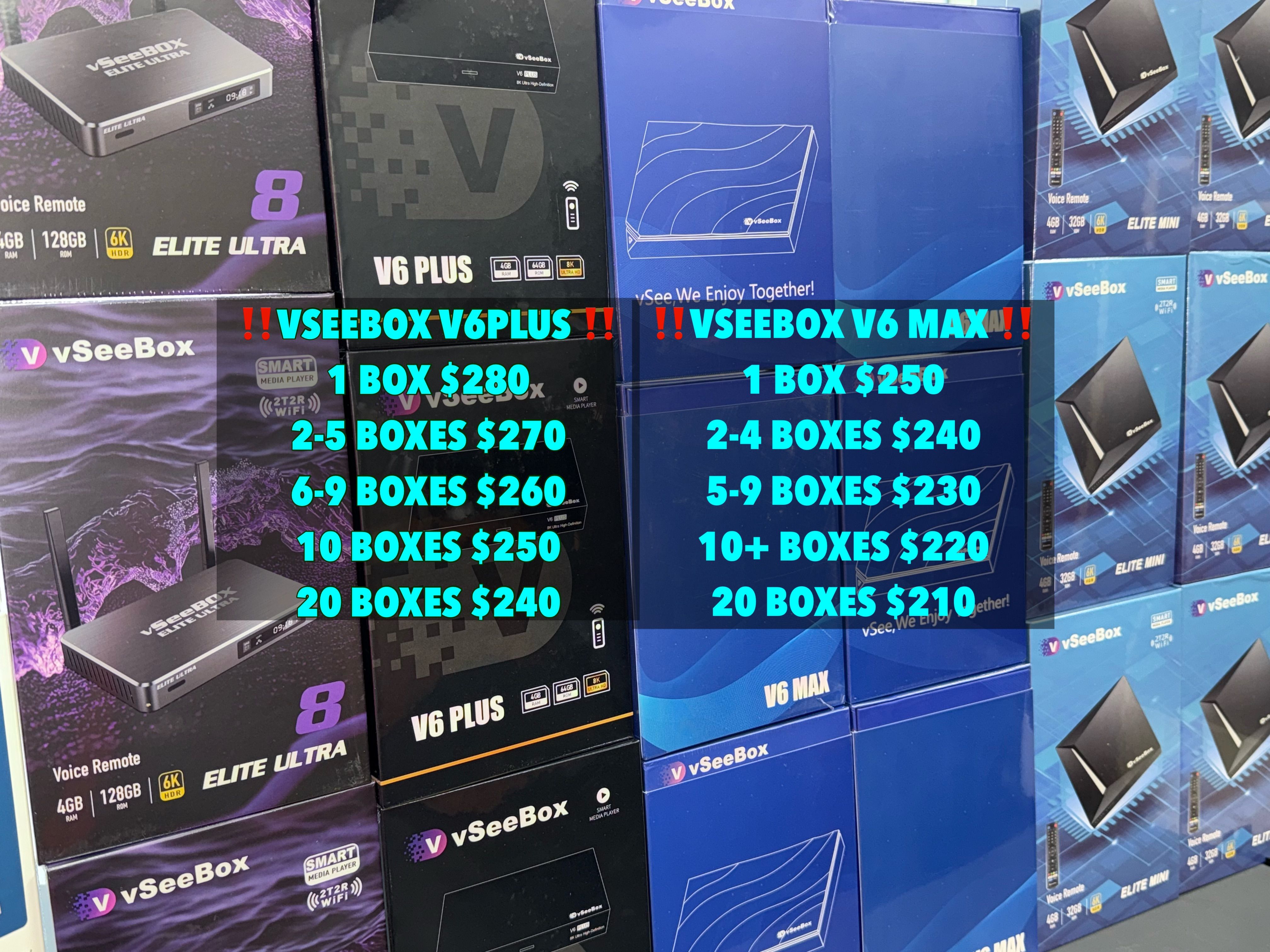 VSEEBOX V6 PLUS V6PLUS V6 MAX V6MAX IN STOCK ! V3PLUS SUPERBOX S6PRO S6MAX ELITE ULTRA
