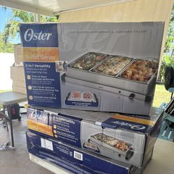 Triple Station Buffet Server