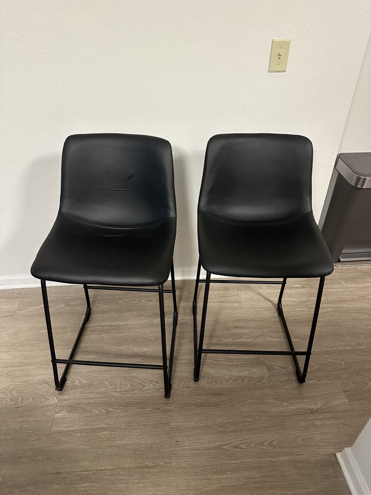 Counter Height Leather Barstools