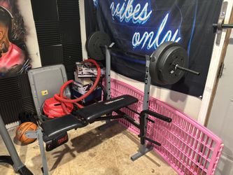 bench press with weights