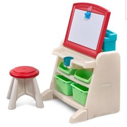 Step2 Flip & Doodle Easel Desk With Stool New In Box