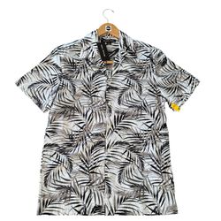 Movie and Tv Show Clothes small michael kors nwt mens palm print white SS shirt
