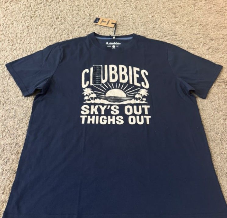 Men’s Chubbies Sky’s Out Thighs Out Graphic Short Sleeve T-Shirt