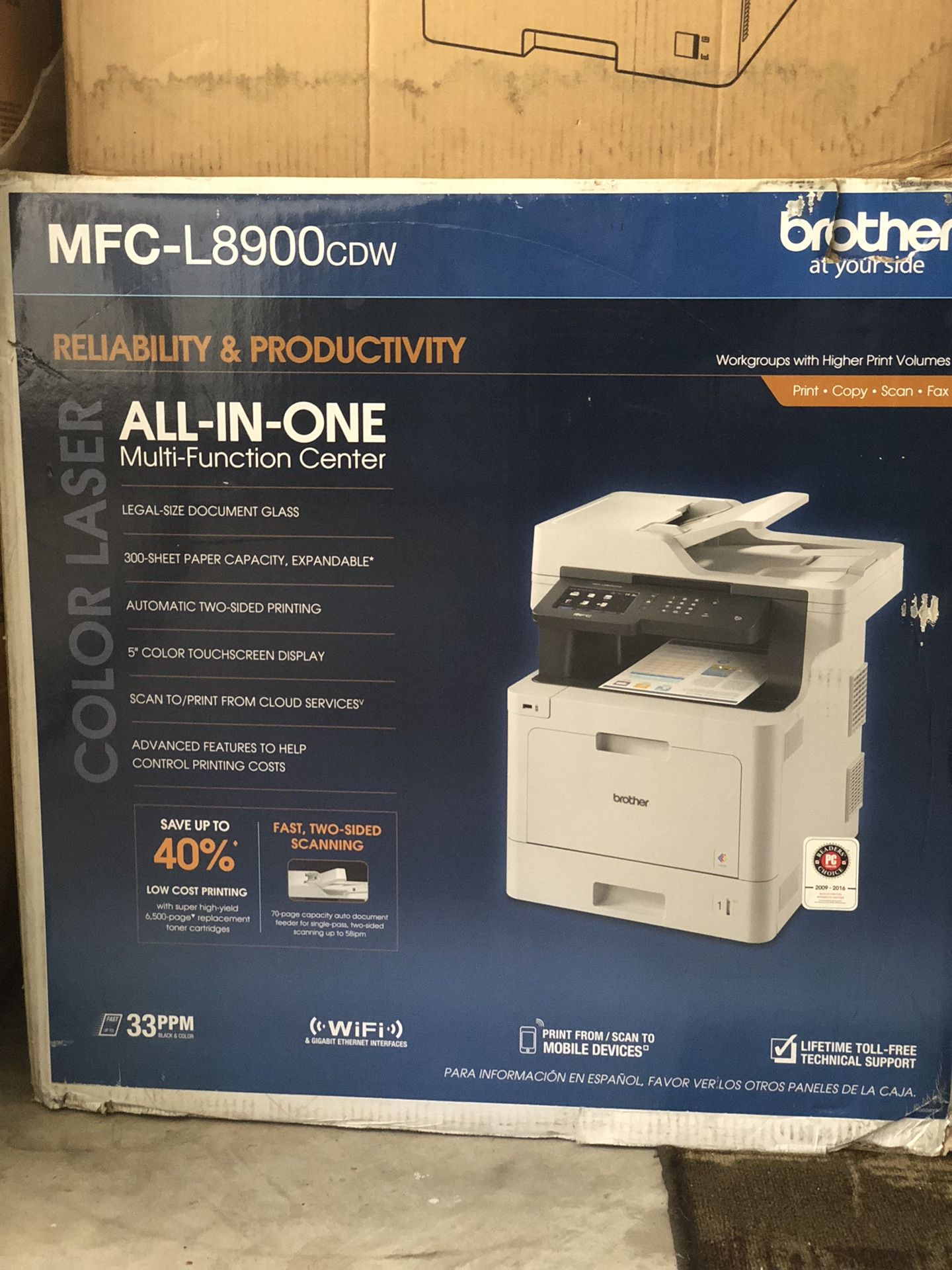 Brother office printer / model no. MFC-l8900cdw