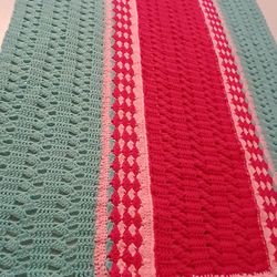 Handmade Crochet Throw Blanket 