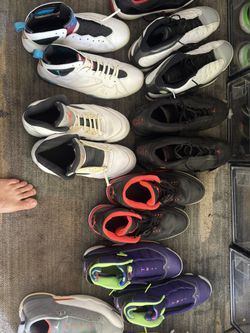 9 Pairs Of Jordan’s Size 11.5 And 12