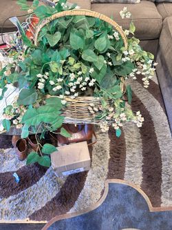 Artificial Flowers Basket 