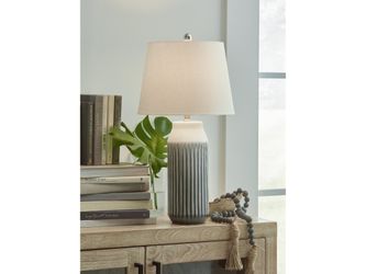 Afener Blue/Beige Table Lamp (Set of 2) (Online Special Price)