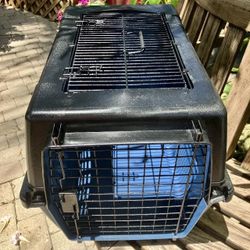 Pet Carrier with 2 Doors: 23.75”L x 15”W x 15”H