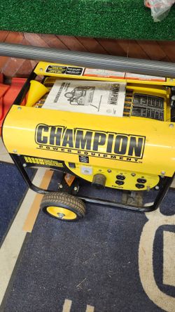 Champion generator 3500w with rv plug and 120v outlets  hardly used runs great.