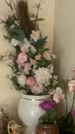 Faux Cherry Blossom Floral Arrangement