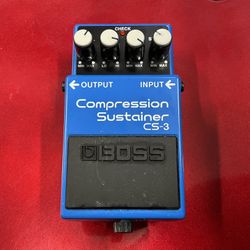 Boss CS-3 Compression Sustainer (Silver Label) - Blue- Guitar Pedal 