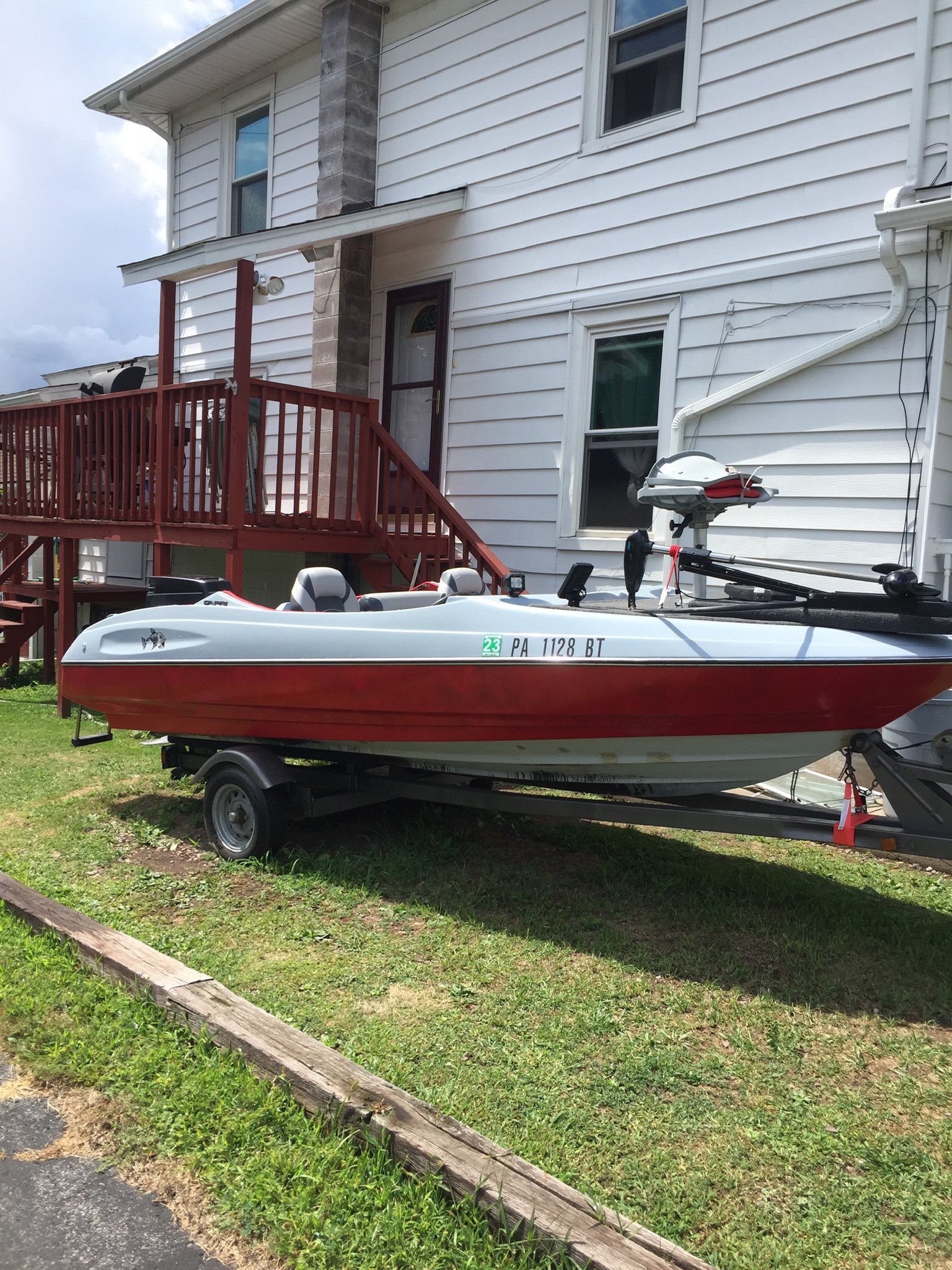 Bayliner Rebuilt Into Bass Boat with Trailer