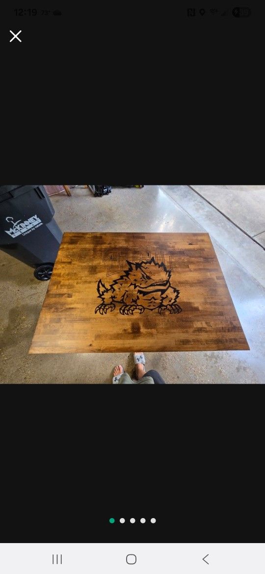 Custom TCU Desk