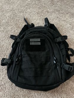 Black Tactical Backpack