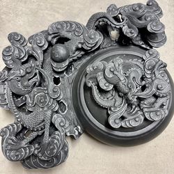 Dragon Carving Inkstone Piece