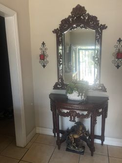 Mirror And Table