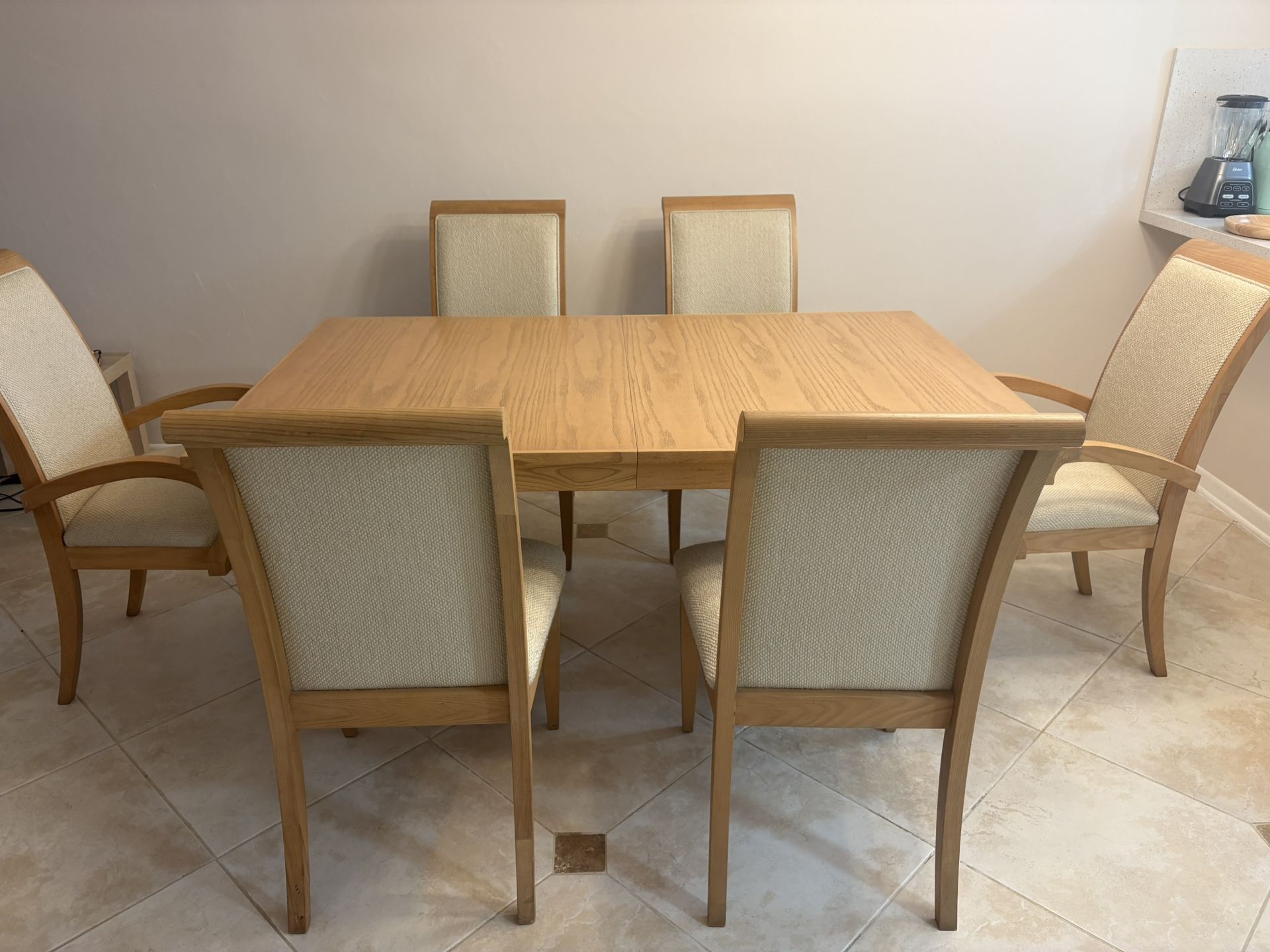 Wood Dining Table Set with Chairs