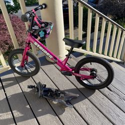 Fantastic STRIDER 14X Sport Kid's Bicycle with Pedal Conversion Kit & Helmet (Retail $290)!