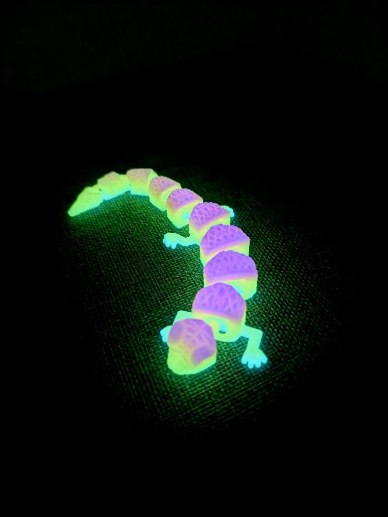 Multi Color Glow In The Dark Articulating Lizards