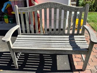 Smith & Hawken Outdoor Solid Teak Garden Bench