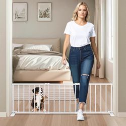 Freestanding Short Dog Gate, 13" Tall Small Pet Gate Easily Step Over, 16"- 44'