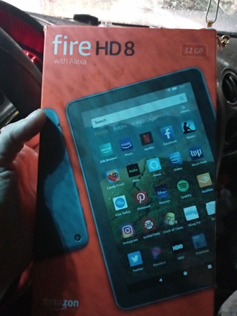 Fire HD8 with Alexa 32gb. Still in original packaging
