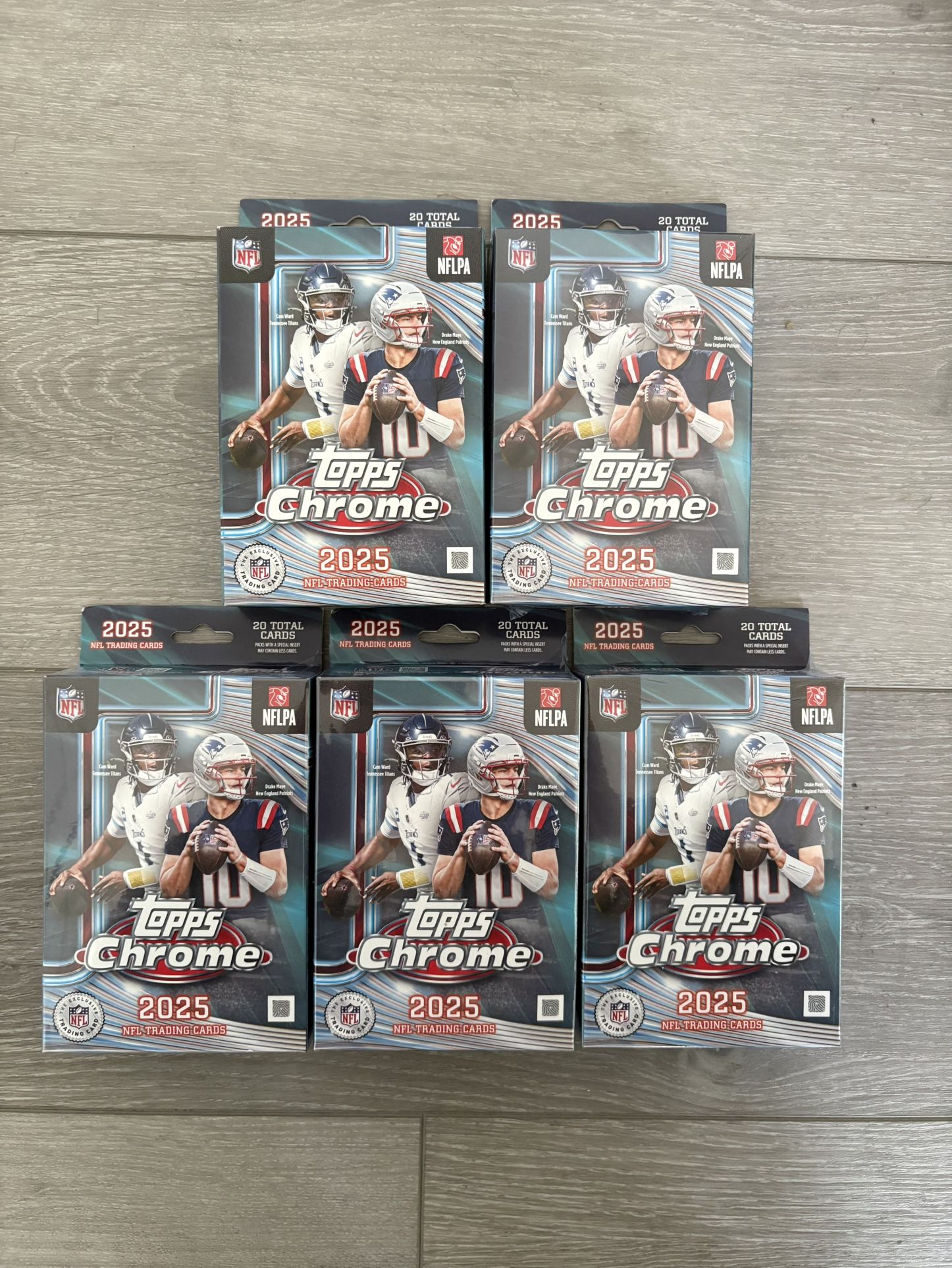 Topps Chrome NFL Hanger Box 2025