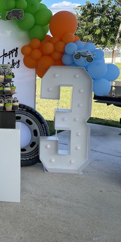 4ft Marquee Number 3