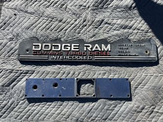 12v Cummins Valve Cover Plate/polished Intake Manifold Plate 