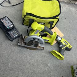Ryobi kit - Saw And Drill With Bag And Battery & Charger 