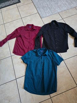 (3) mens xl dress shirts