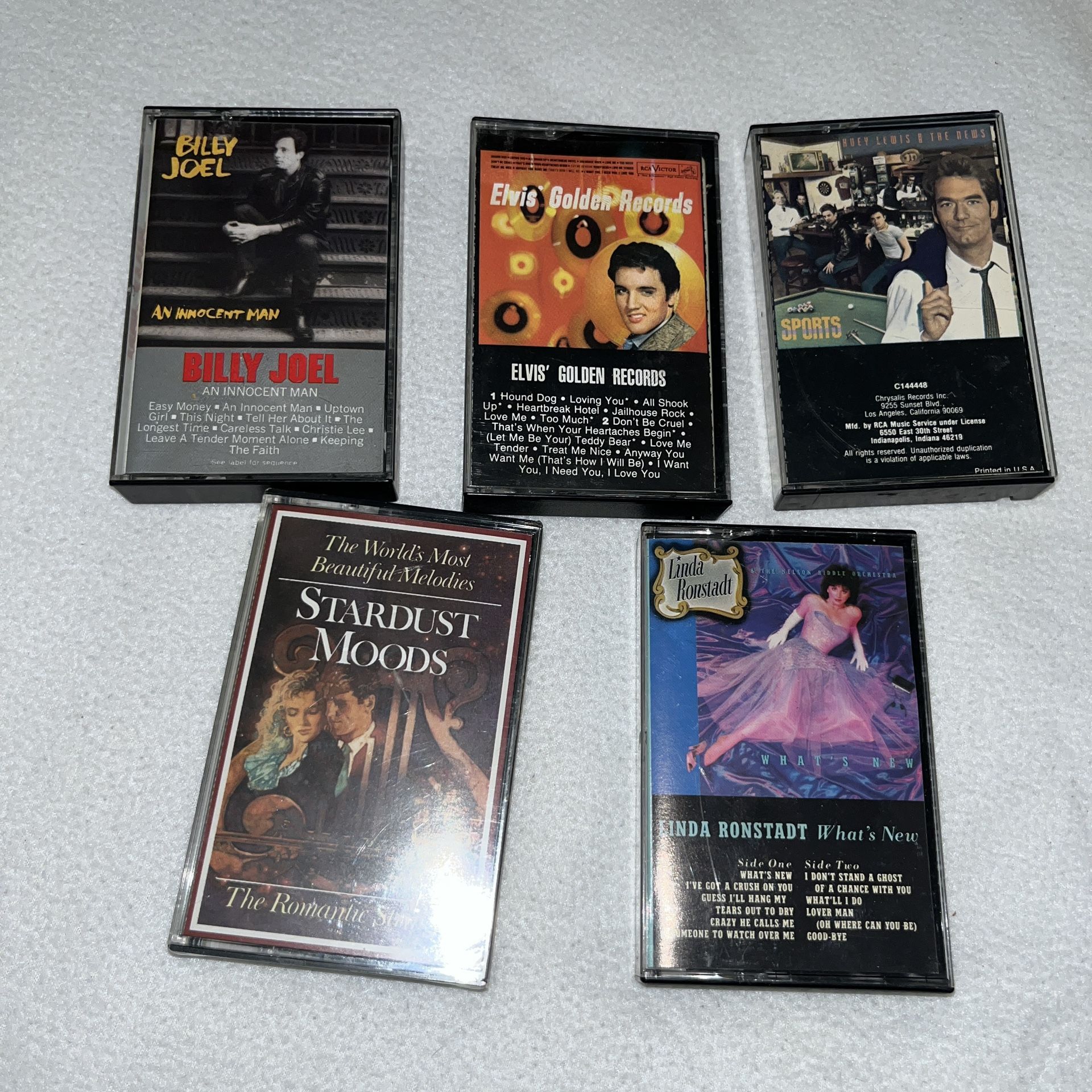 Music Cassette Tapes $5 Each