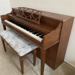 Upright Piano And Bench