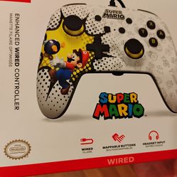 Super Mario controller. New black & white controller for Nes Switch