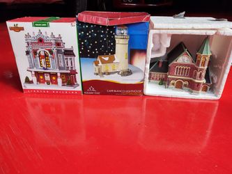 Lighted Ceramic Christmas Houses Porcelain