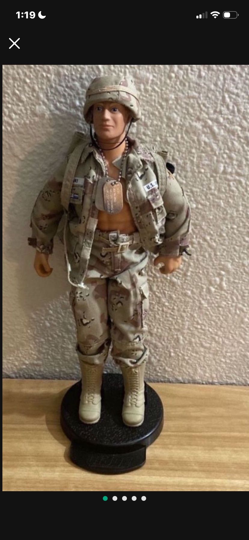Vintage GI Joe "Duke" With Fuzzy Hair And Accessories