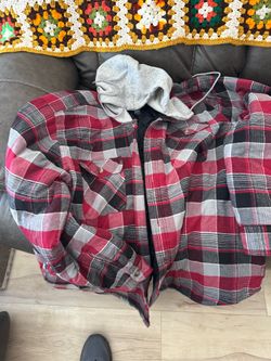 Wrangler flannel shirt hoodie