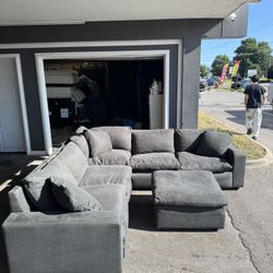 Modular Dark Gray Cloud Ashley Sectional