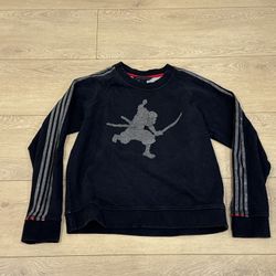 Marc Jacobs Rare Samurai Design Sweatshirt Sweater Black Genuine Distressed