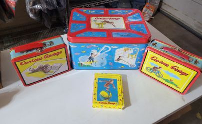 Curious George toy chest/lunch boxes