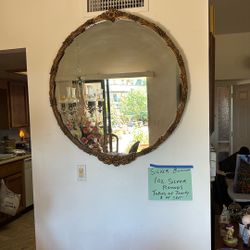 Large  Antique Mirror  40 Inches 